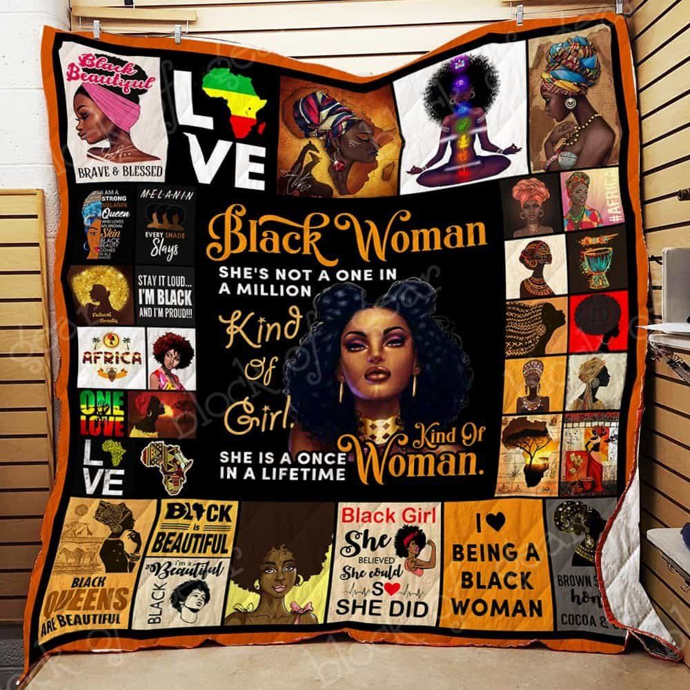 Shes A Once In A Lifetime Kind Of Woman Quilt Blanket