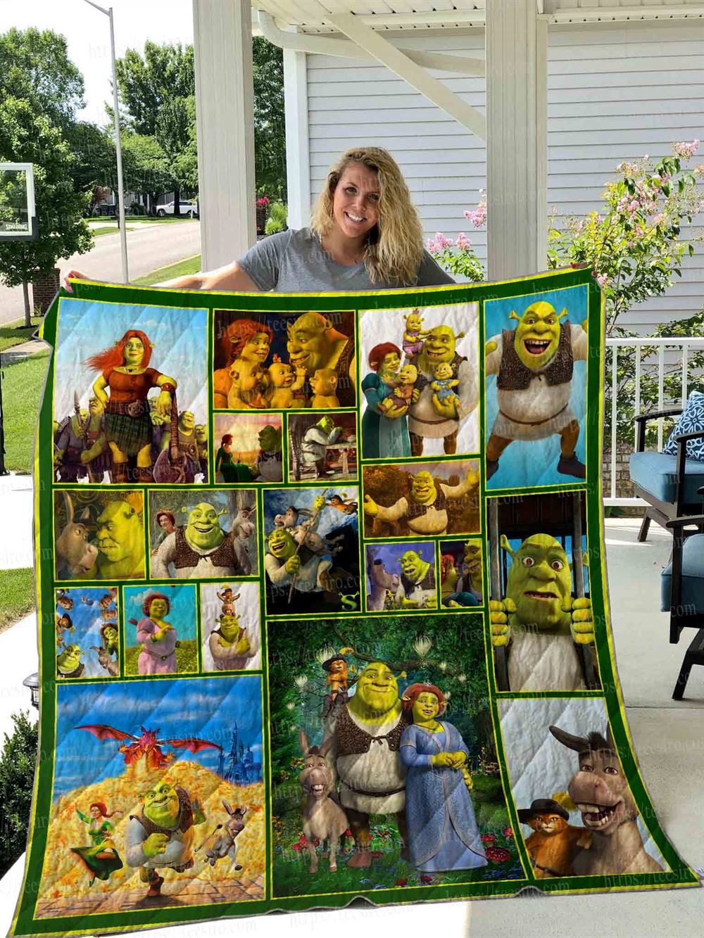 Shrek Quilt Blanket 01