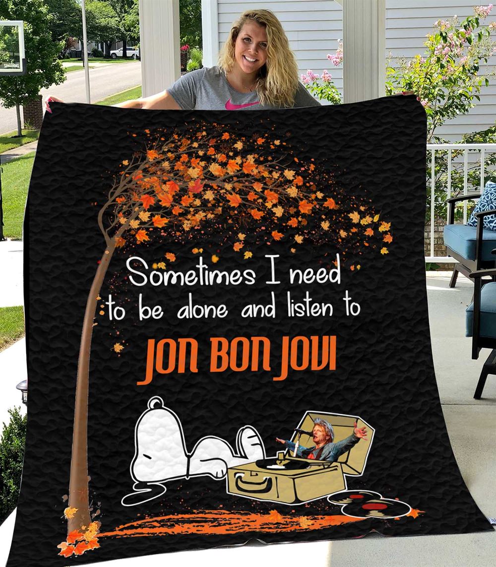 Snoopy And Jon Bon Jovi Quilt 1809