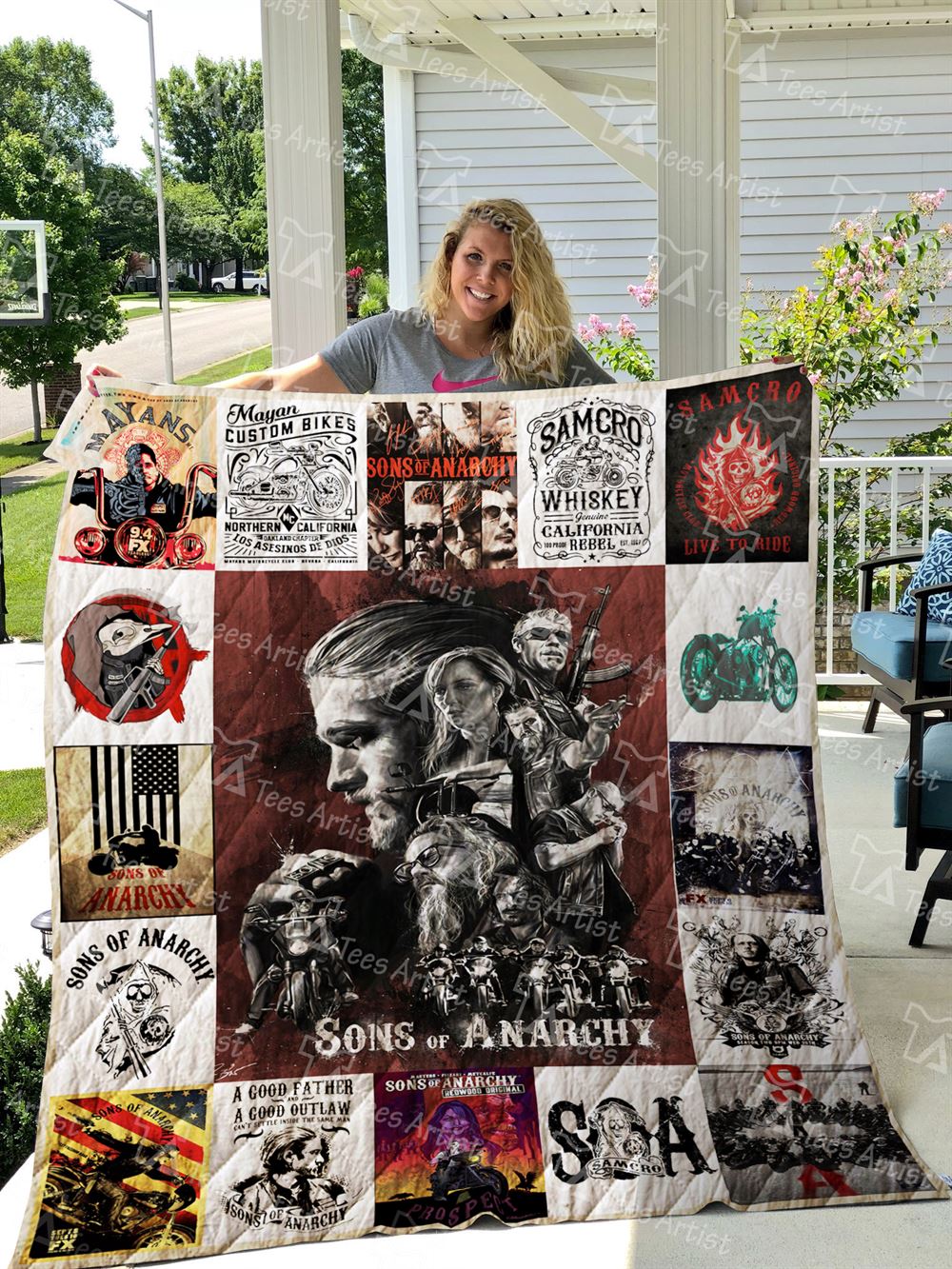 Sons Of Anarchy Quilt Blanket 01797