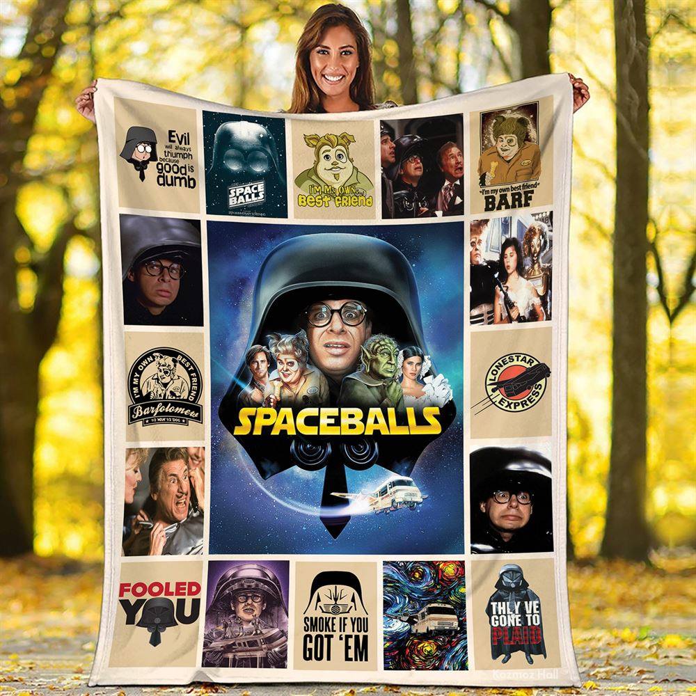 Spaceballs Fleece Blanket Dark Helmet Spaceballs Throw Blanket For Bed Couch Sofa Christmas Gifts