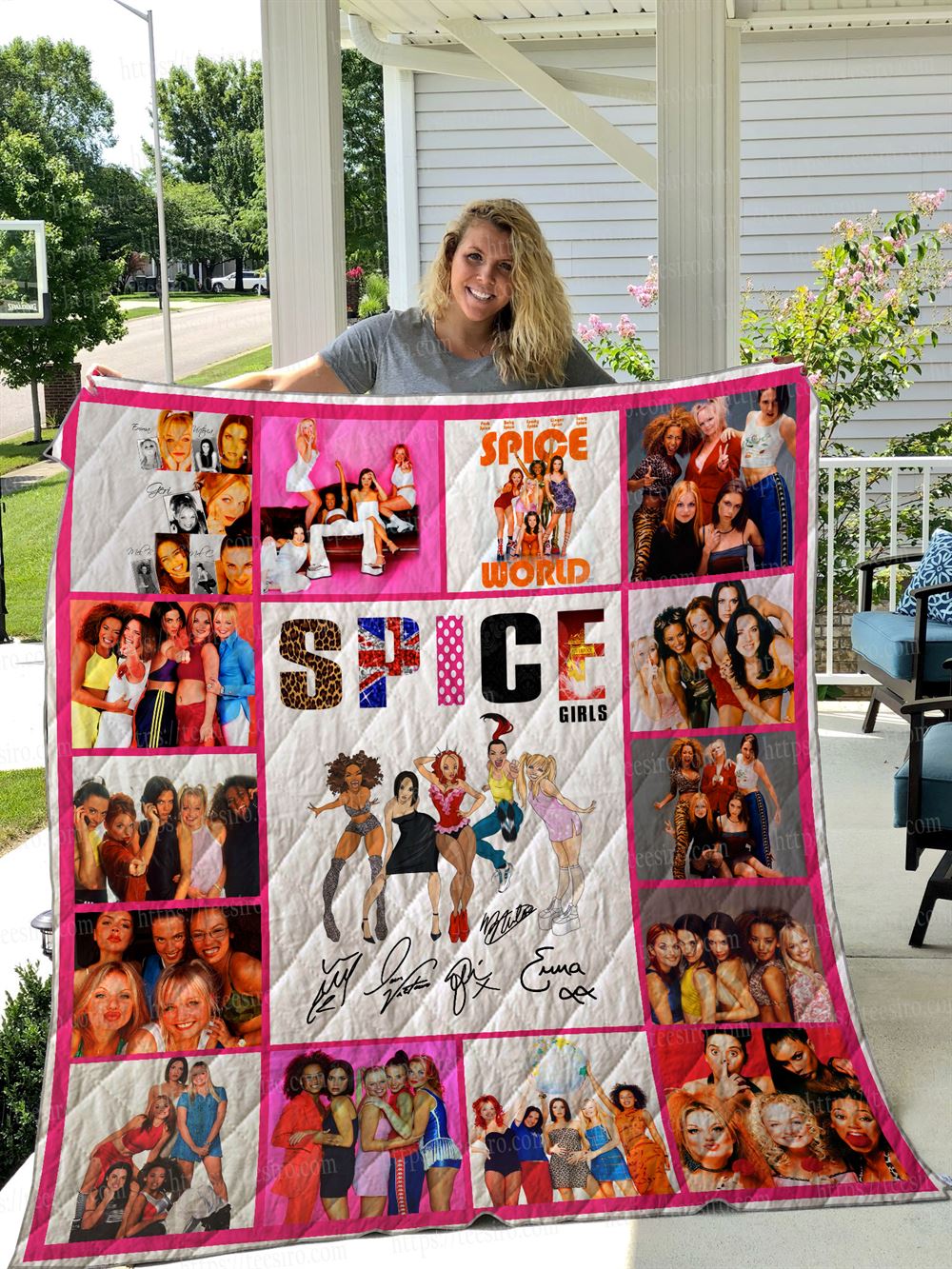 Spice Girls Quilt Blanket 01