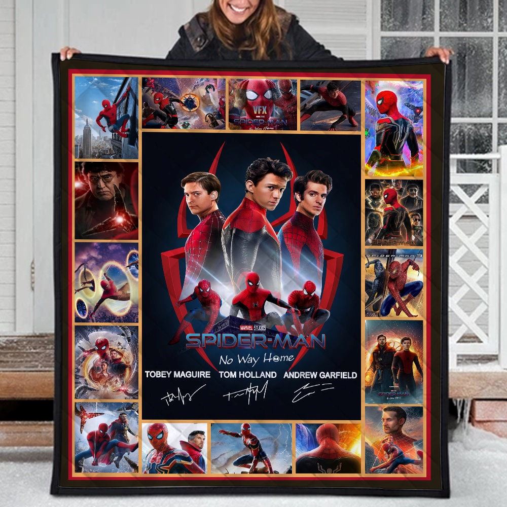 Spiderman No Way Home Signature Blanket