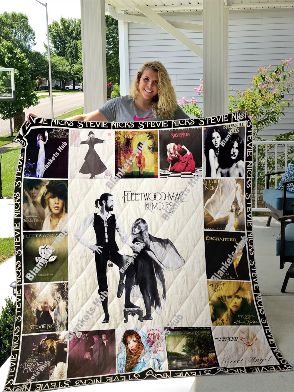 Stevie Nicks Albums Cover Poster Quilt Blanket