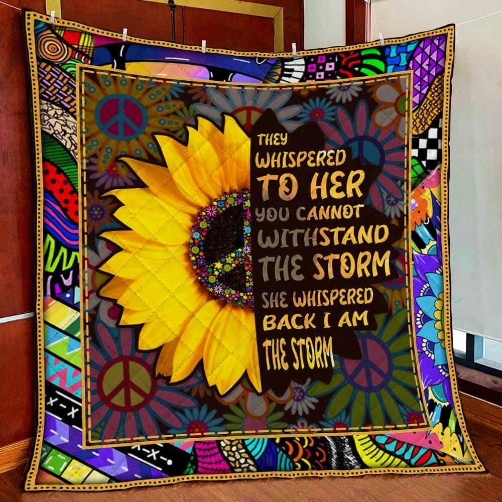 Sunflower Hippie Quilt Blanket