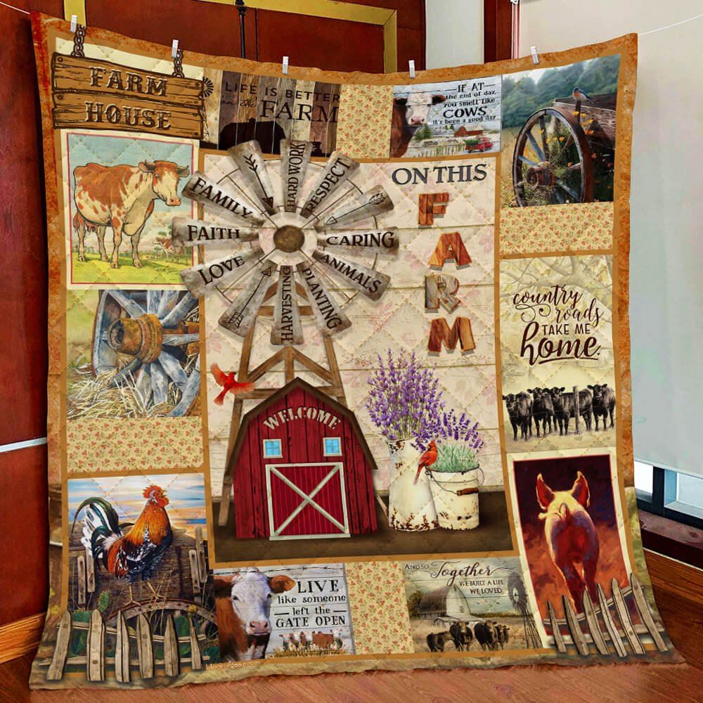 Sweet Home Farm Quilt Blanket--d57vi