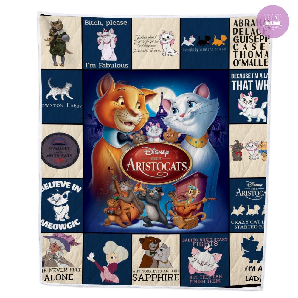 The Aristocats Quilt The Aristocats Fleece Blanket The Aristocats Birthday Gifts For Toddlers The Aristocats Christmas Gifts For Kids