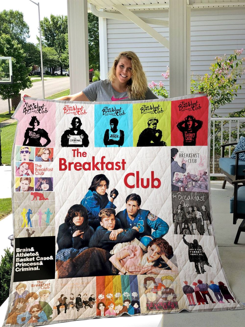 The Breakfast Club Fleece Blanket John Allison Brian Claire Andrew Throw Blanket For Bed Couch Sofa Christmas Gifts