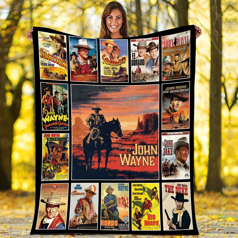 The Cowboys Movies John Wayne Wil Andersen Blanket-trungten-97qo3