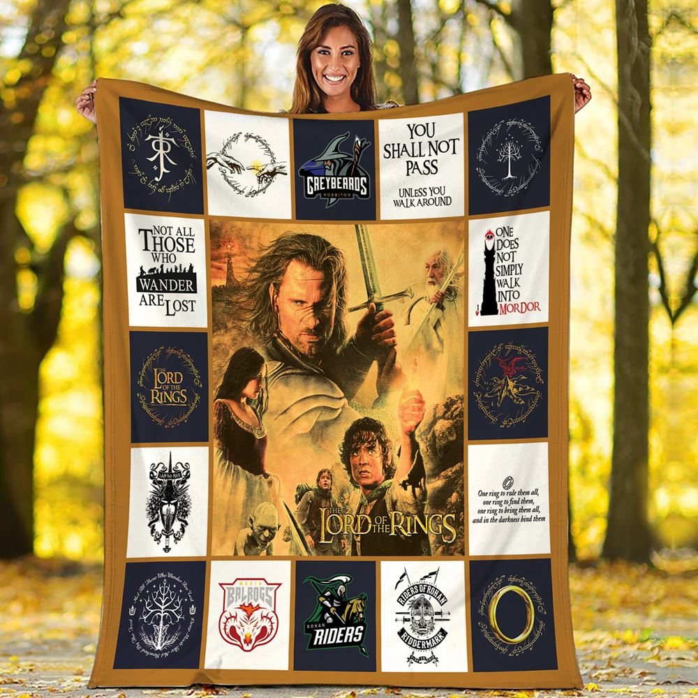 The Lord Of The Rings Fleece Blanket Lotr Aragorn Throw Blanket For Bed Couch Sofa Christmas Gifts