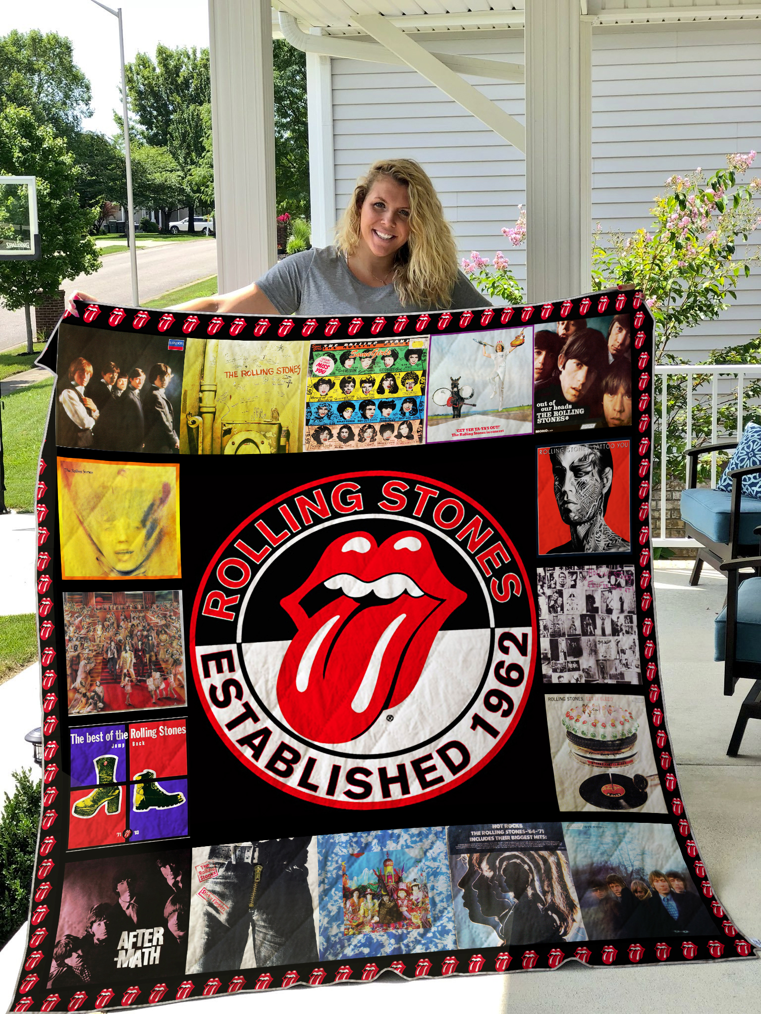 The Rolling Stones Quilt Blanket 01