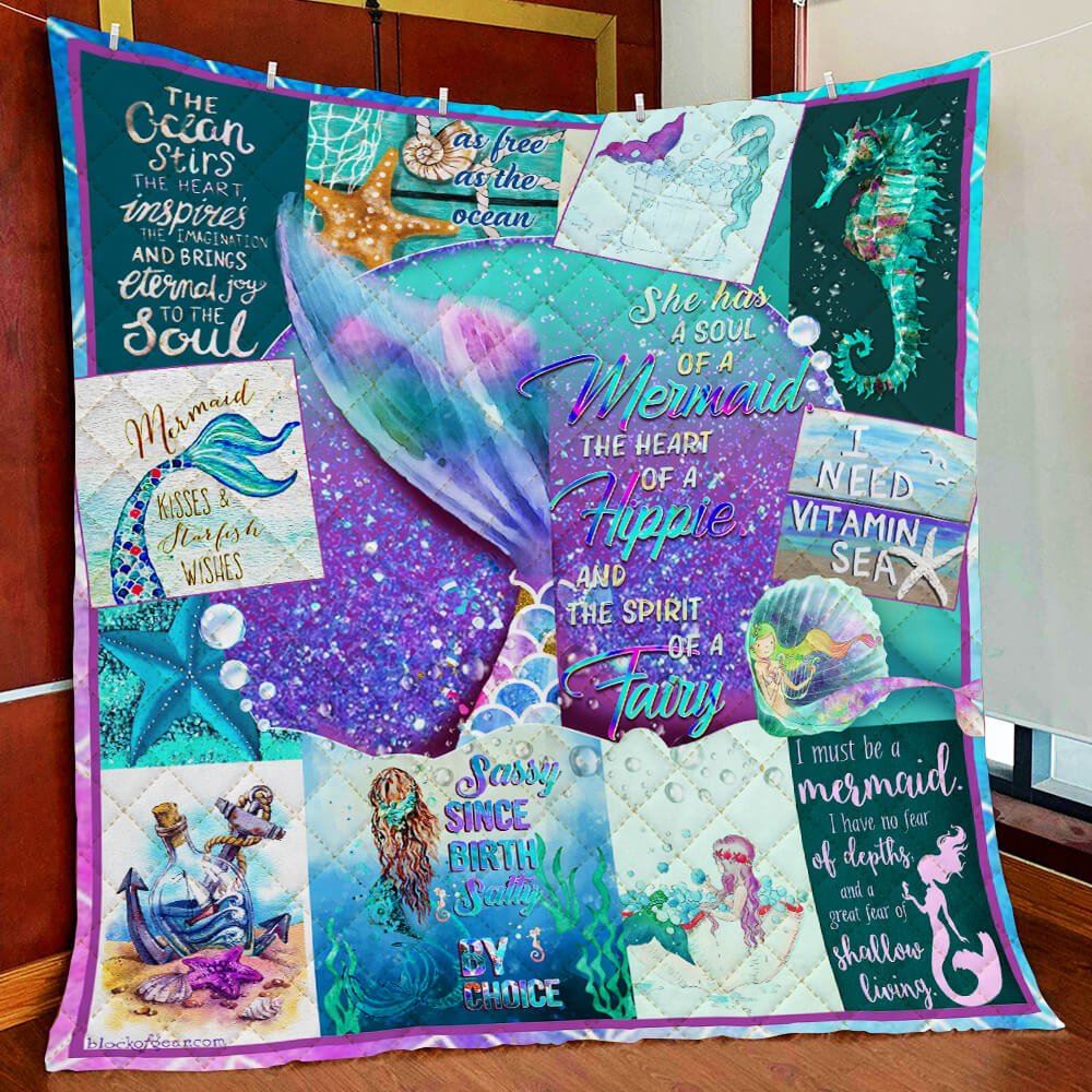 The Soul Of A Mermaid Quilt Blanket