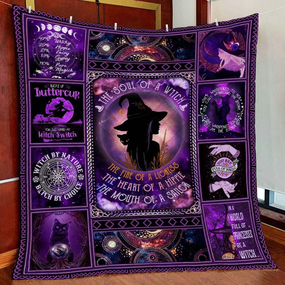 The Soul Of A Witch Quilt Blanket--8r3te