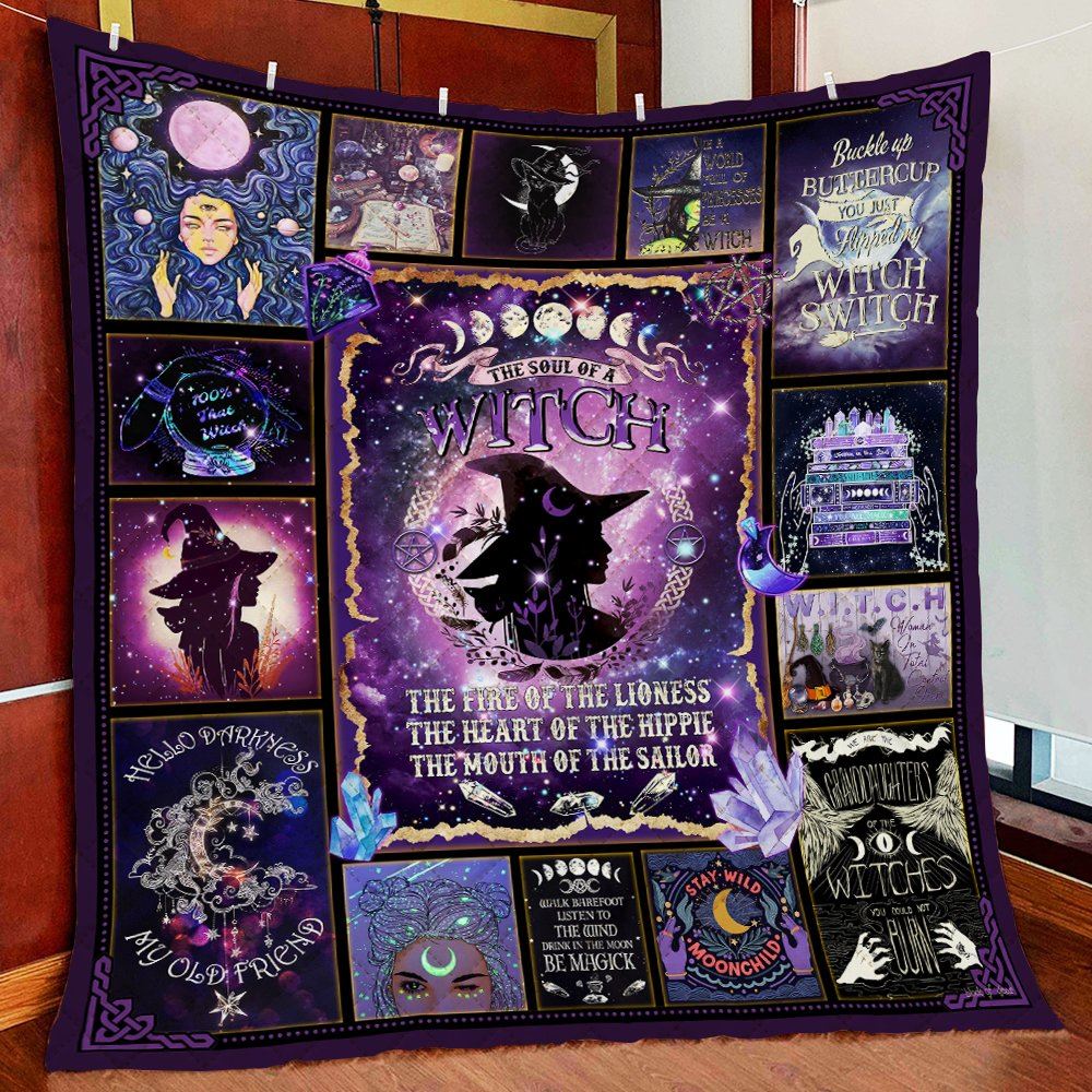 The Soul Of A Witch Quilt Blanket