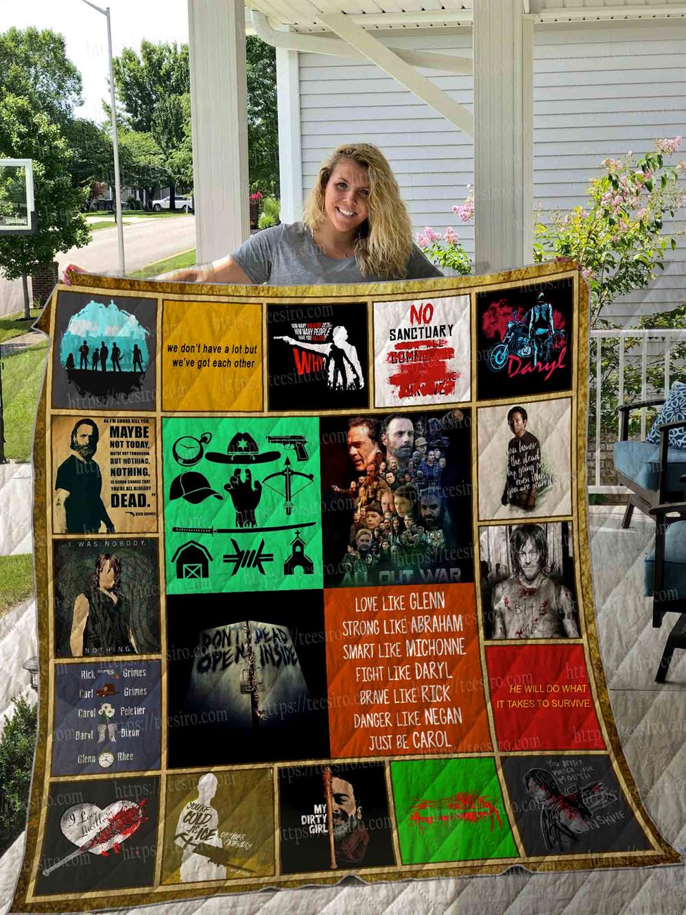 The Walking Dead Quilt Blanket 01