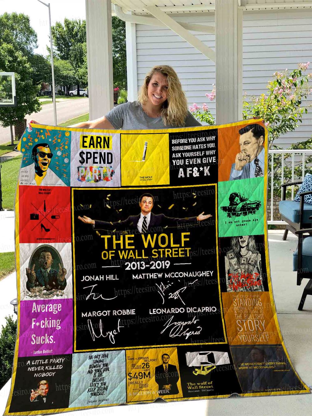 The Wolf Of Wall Street Quilt Blanket 01