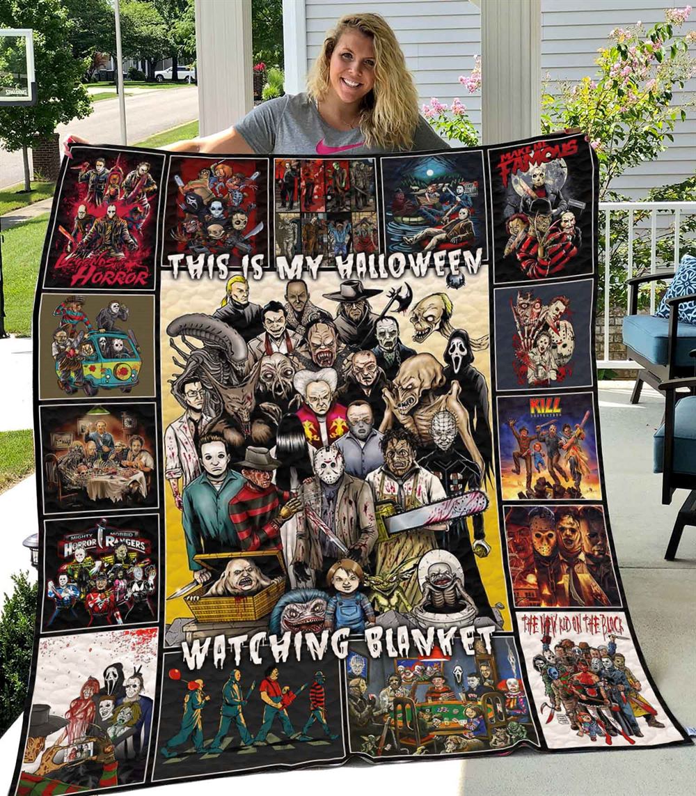 This Is My Halloween Watching Blanket Quilt-0489