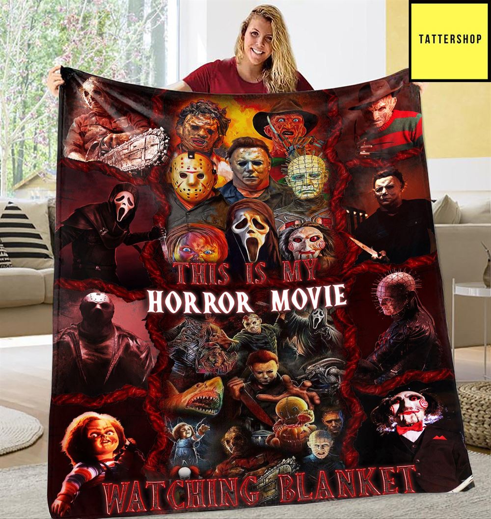 This Is My Horror Movie Watching Halloween Blanket