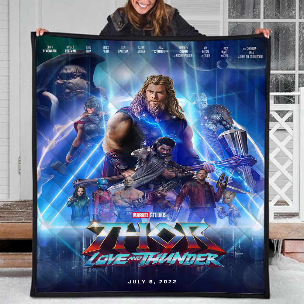 Thor 4 Love And Thunder Marvel New Movie 2022 Blanket