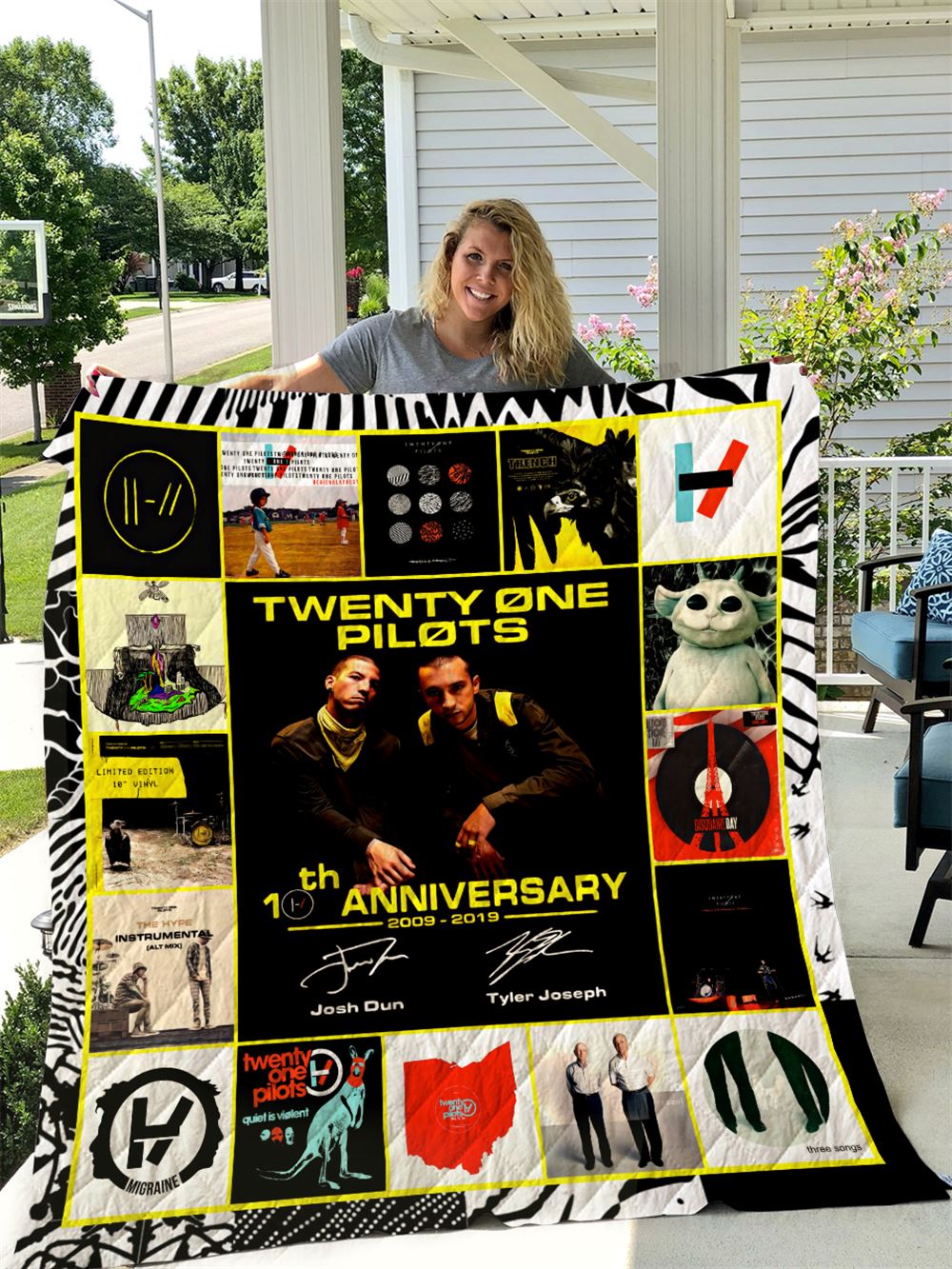 Twenty One Pilots Quilt Blanket I1d1