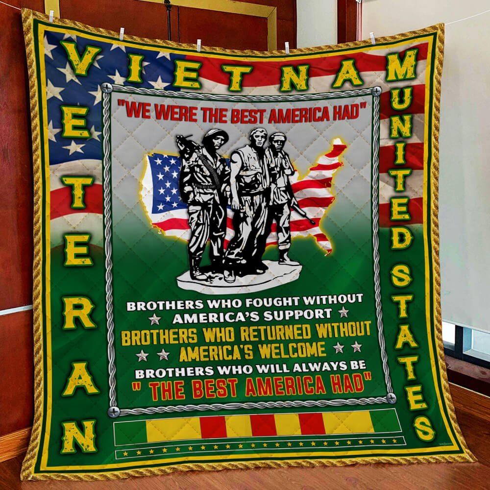 Vietnam Veteran Quilt Blanket