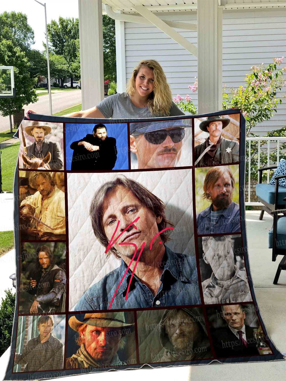 Viggo Mortensen Quilt Blanket 01