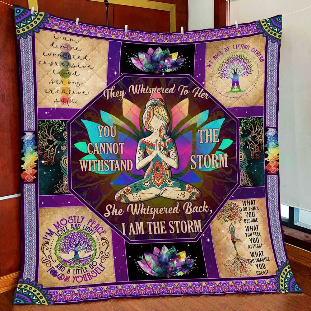 Yoga Queen Mandala Quilt Blanket--ev1in