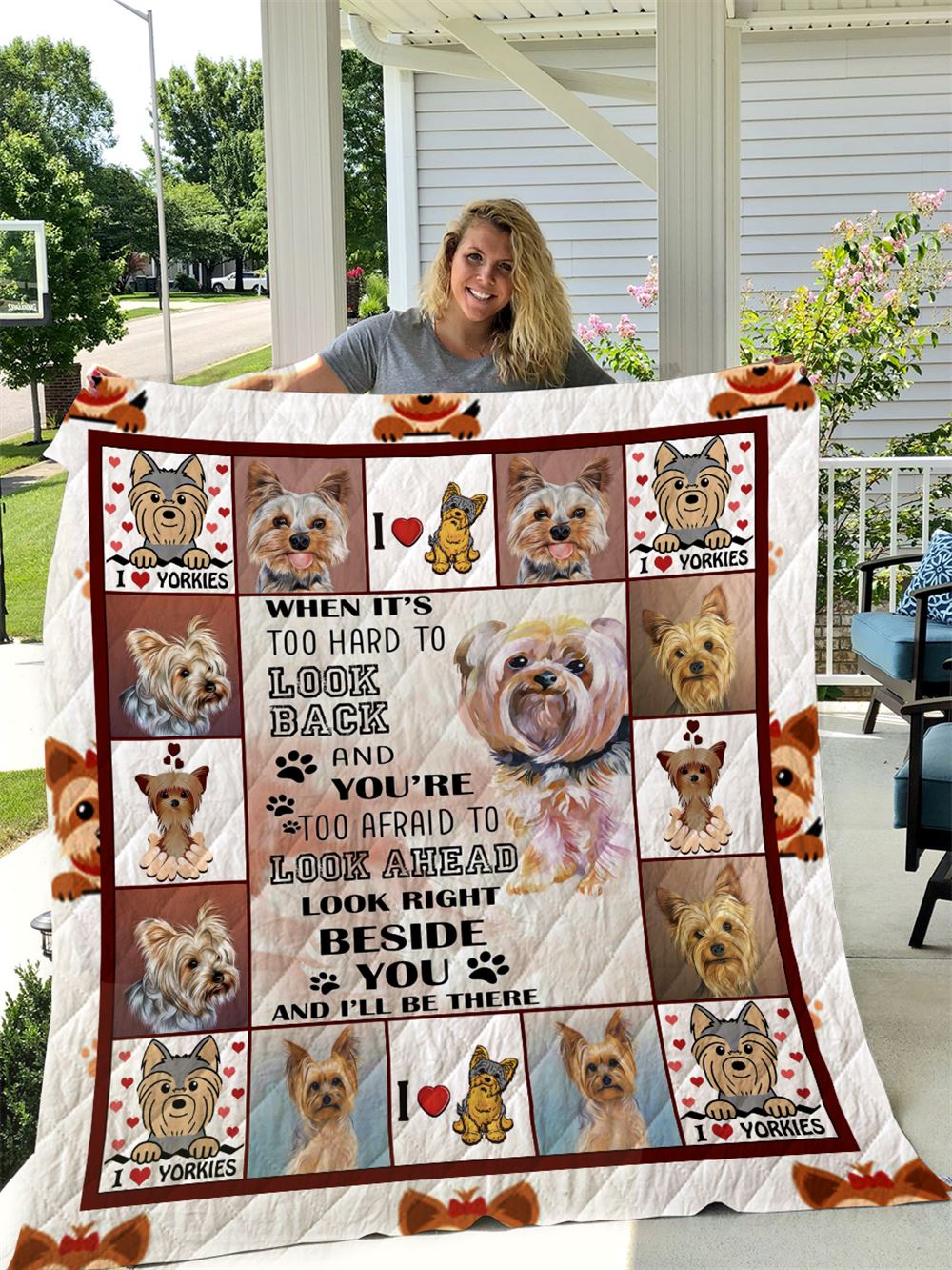 Yorkshire Terrier Quilt Blanket I1d2