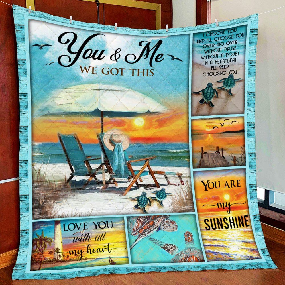 You Me We Got This Husband Wife Quilt Blanket