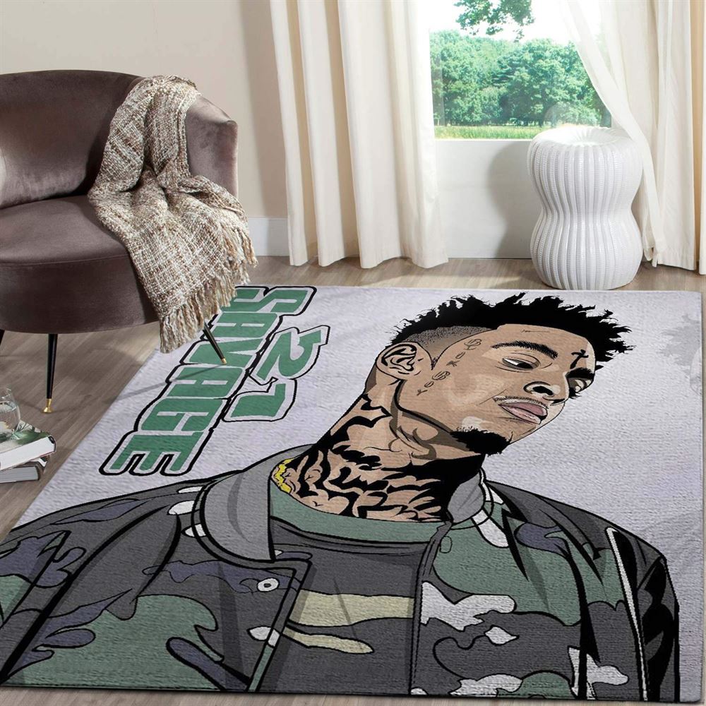 21 Savage Rapper Area Limited Edition Rug