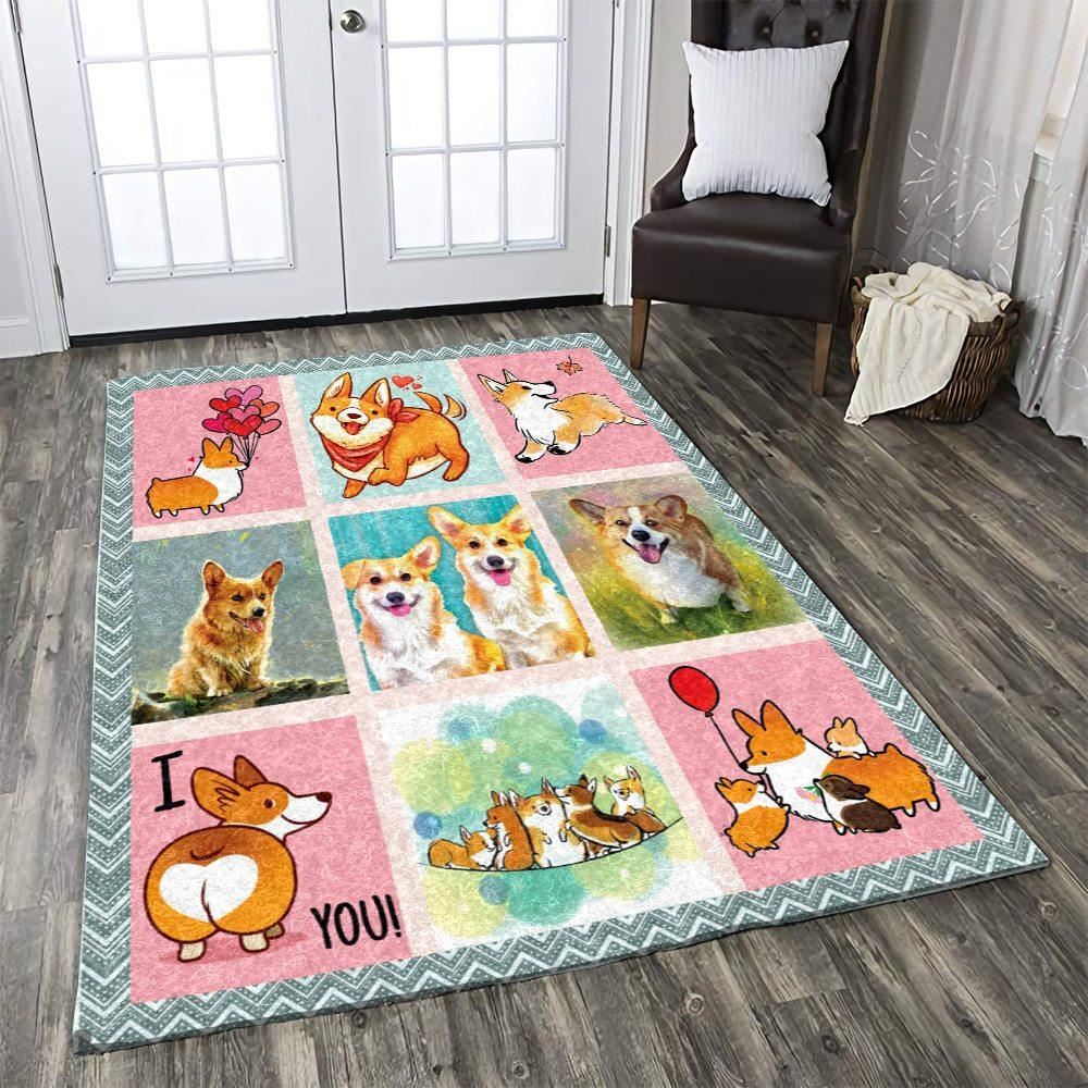 Corgi Limited Edition Rug-trungten-ip536