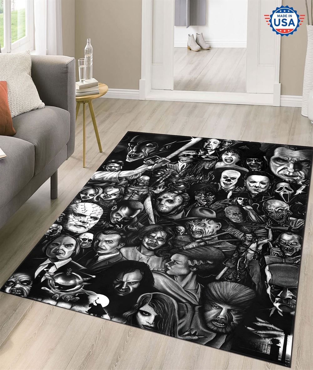 Horror Movies Halloween Rug Home Decor