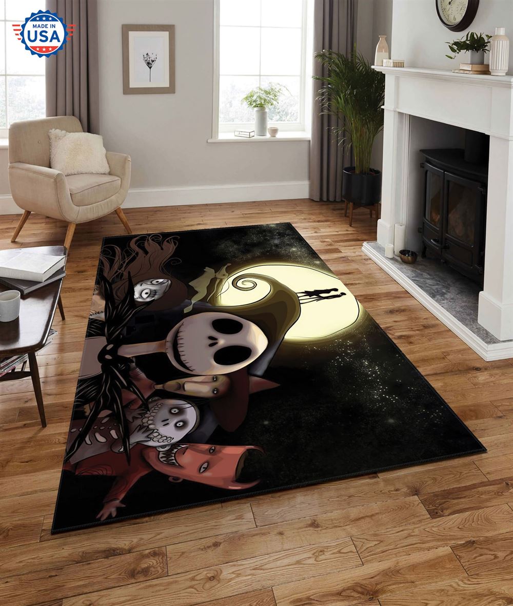 Jack Skellington Halloween Rug Living Room Decor