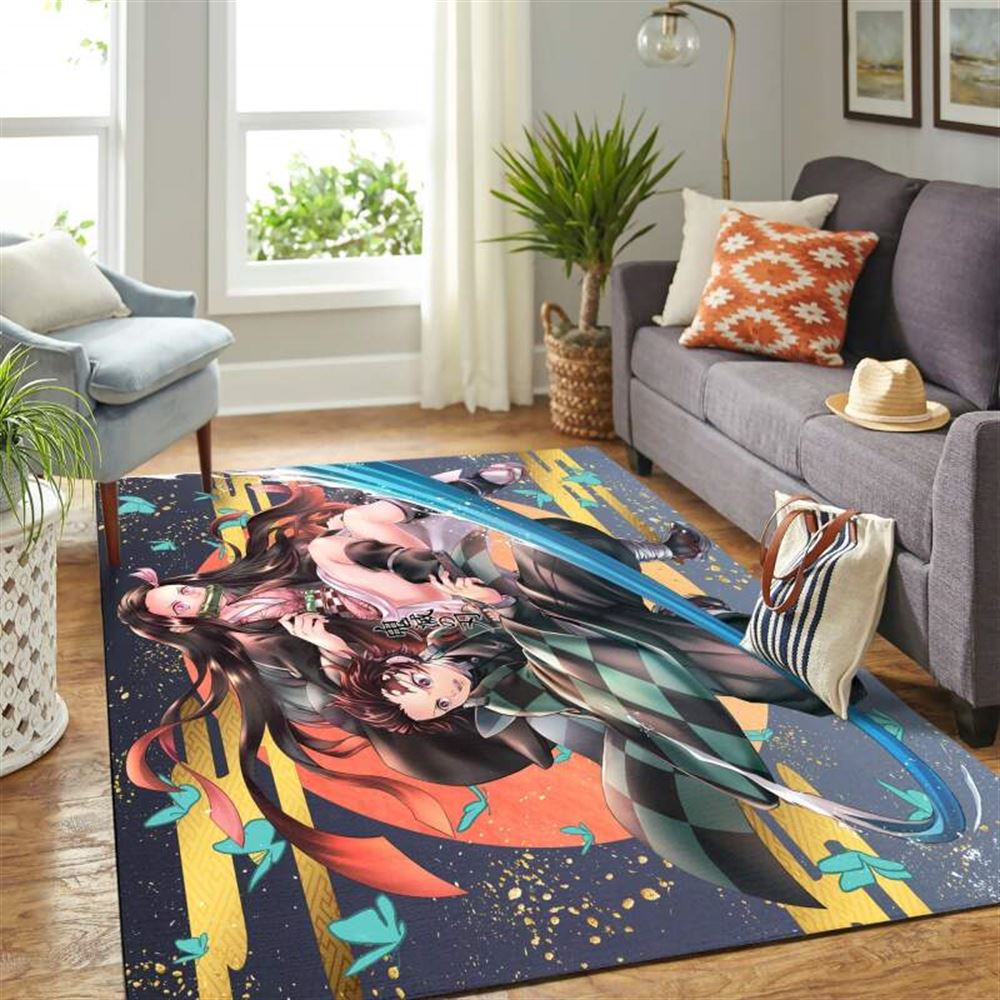 Kimetsunoyaiba Anime Carpet Floor Area Rug