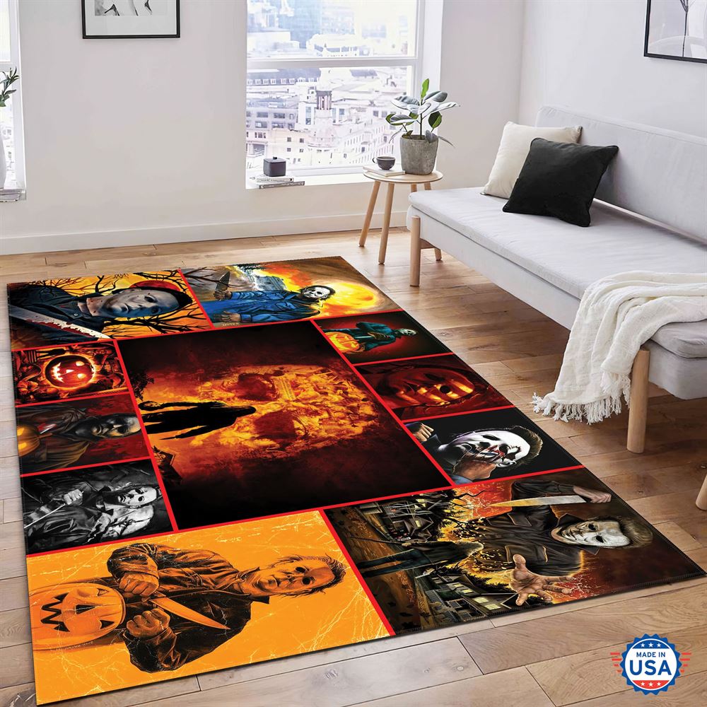 Michael Myers Halloween Rug Home Decor