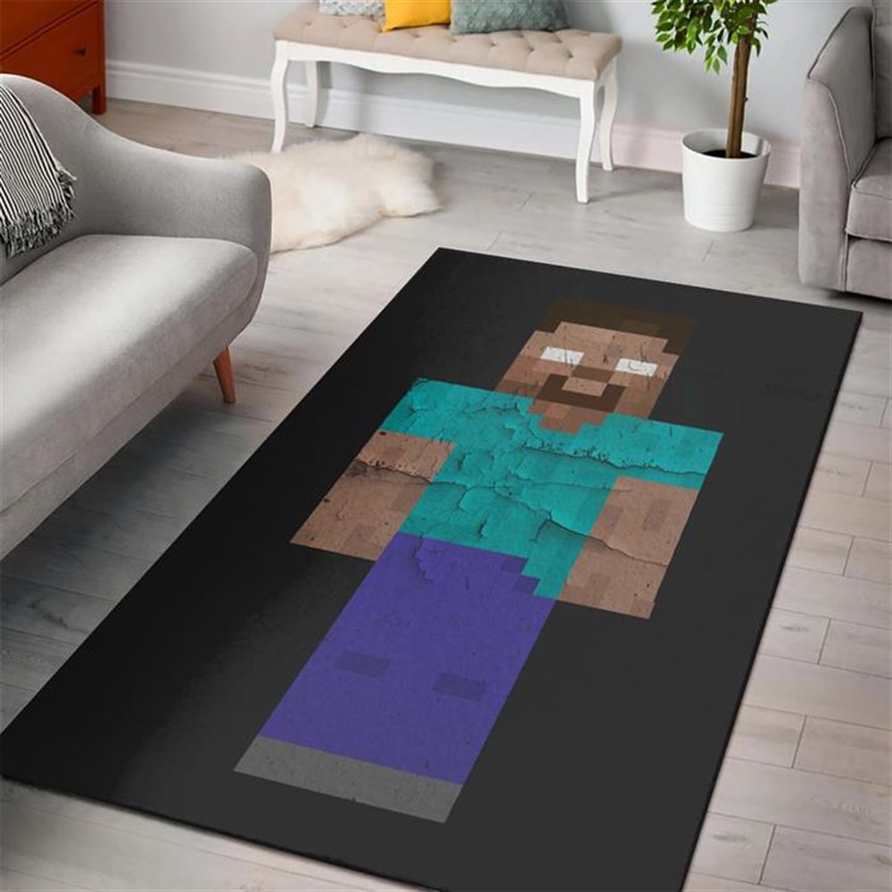 Minecraft Herobrine Rug Custom Size And Printing