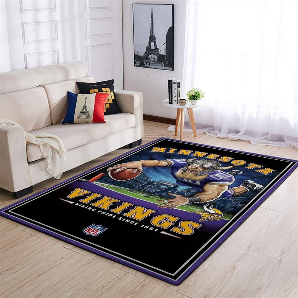 Minnesota Vikings Living Room Area Rug