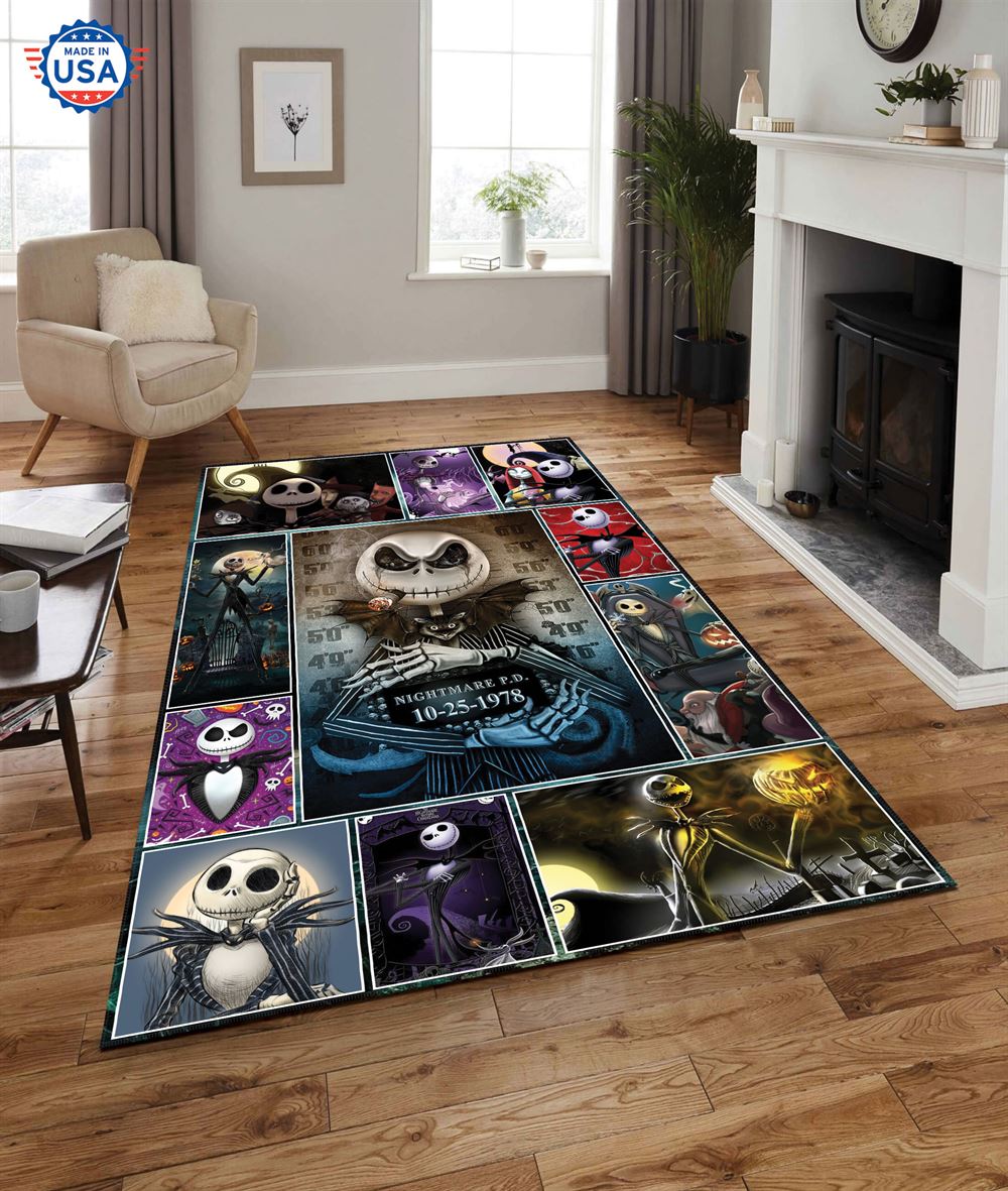 Nightmare Disney Halloween Rug Living Room Decor