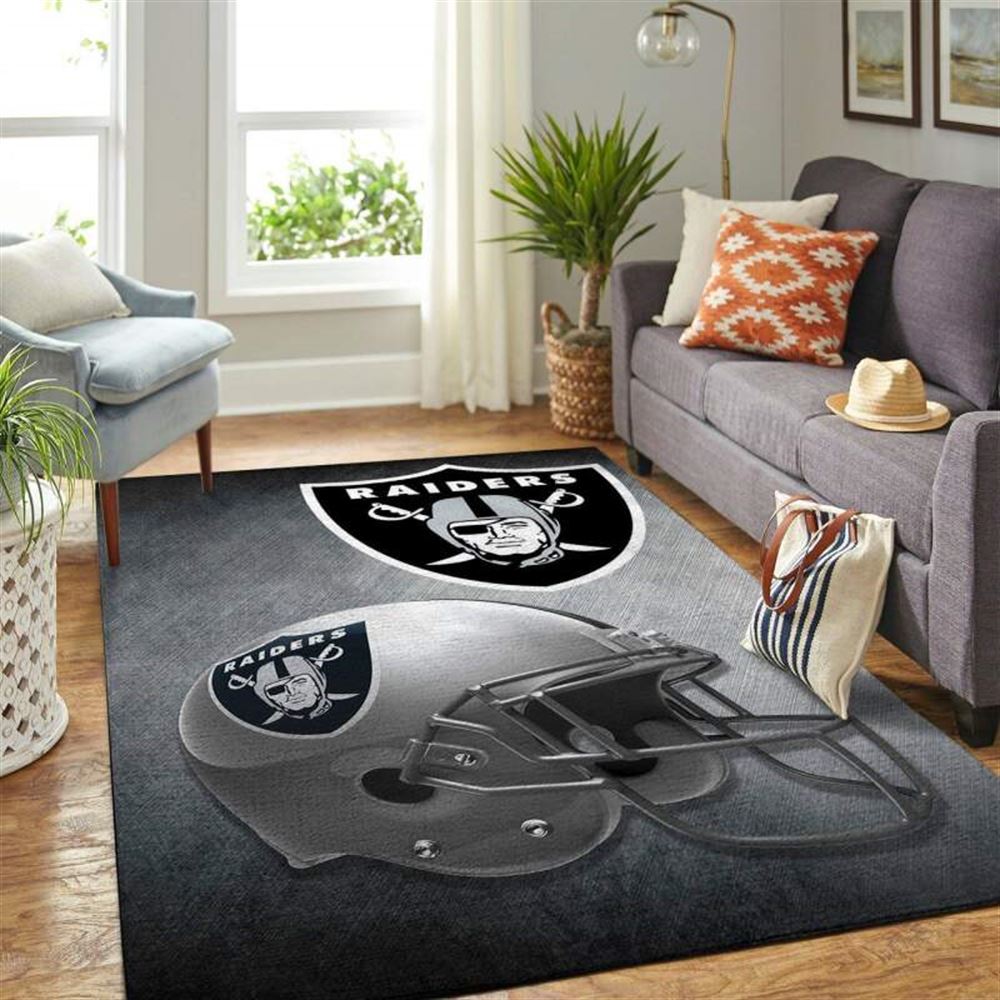 Oakland Raiders Living Room Area Rug