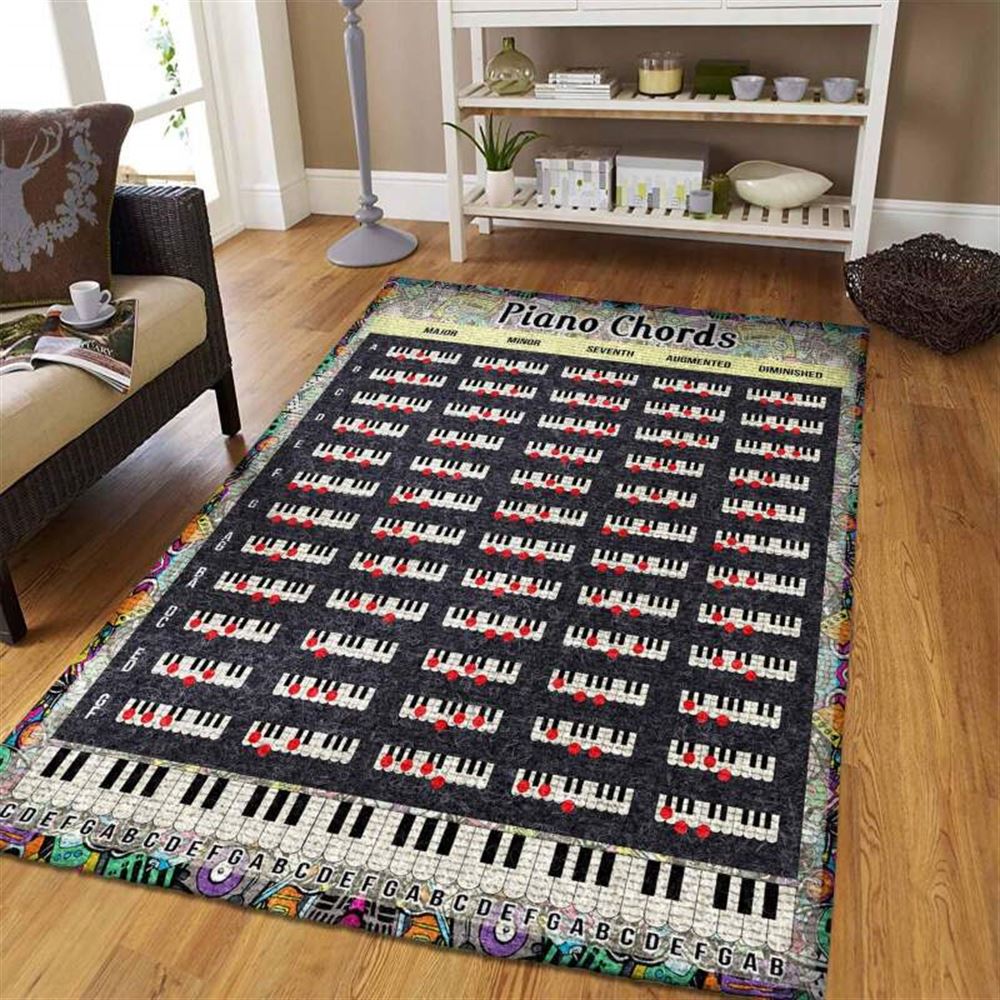 Piano Chords Rug