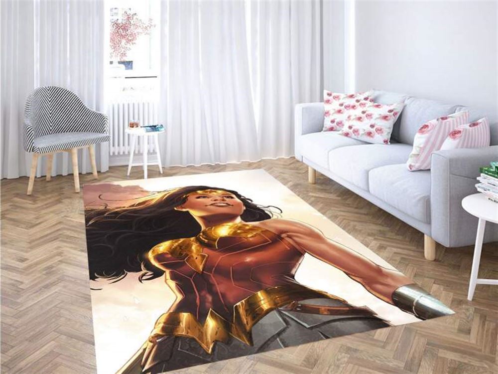 Wonder Woman Digital Painting Carpet Rug