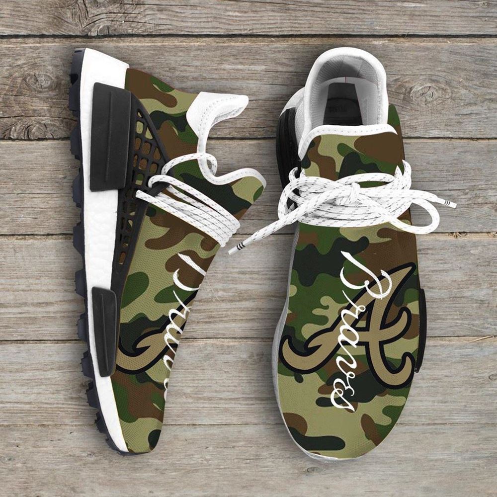 Camo Camouflage Atlanta Braves Mlb Nmd Human Race Sneakers Sport Teams