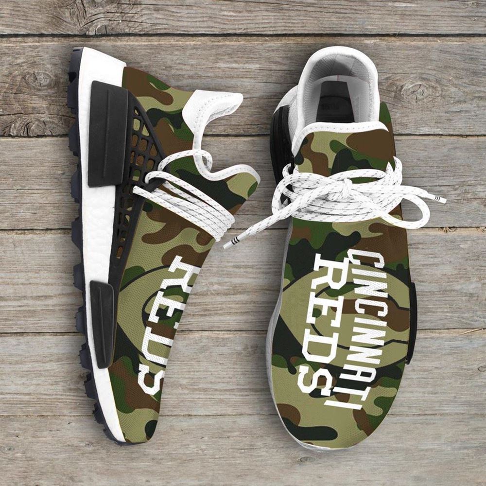 Camo Camouflage Cincinnati Reds Mlb Nmd Human Race Sneakers Sport Teams