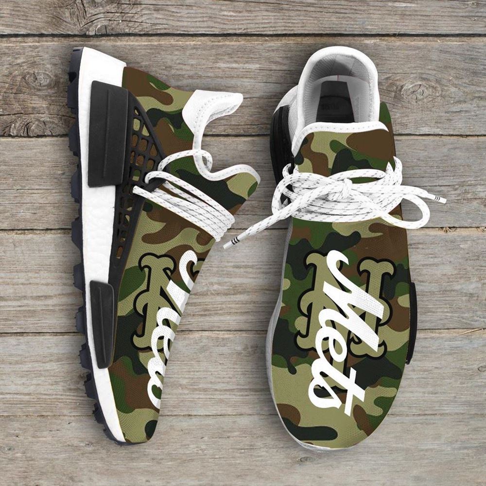 Camo Camouflage New York Mets Mlb Sport Teams Nmd Human Race Sneakers Shoes