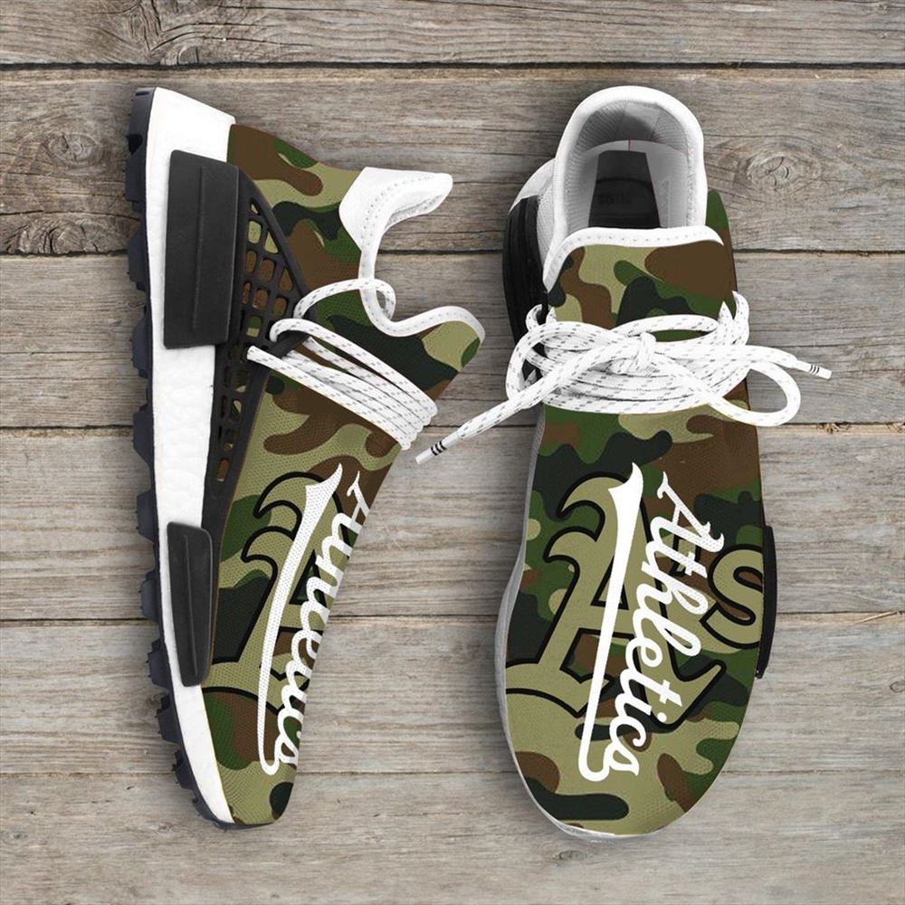 Camo Camouflage Oakland Athletics Mlb Sport Teams Nmd Human Race Sneakers Shoes