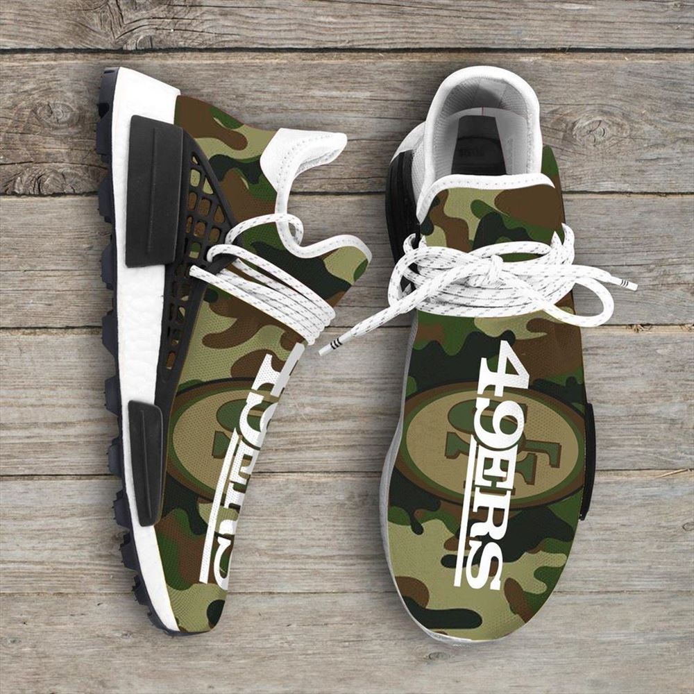 Camo Camouflage San Francisco 49ers Nfl Sport Teams Nmd Human Race Sneakers Sport Shoes Running Shoes