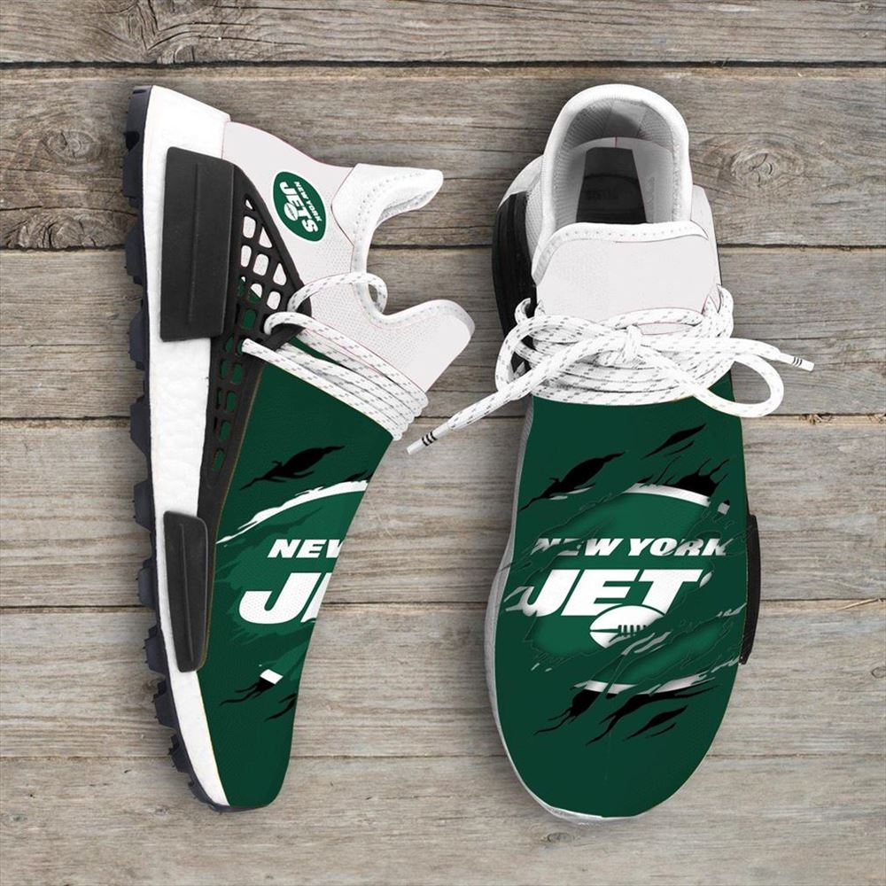 New York Jets Nfl Sport Teams Nmd Human Race Sneakers Sport Shoes Running Shoes