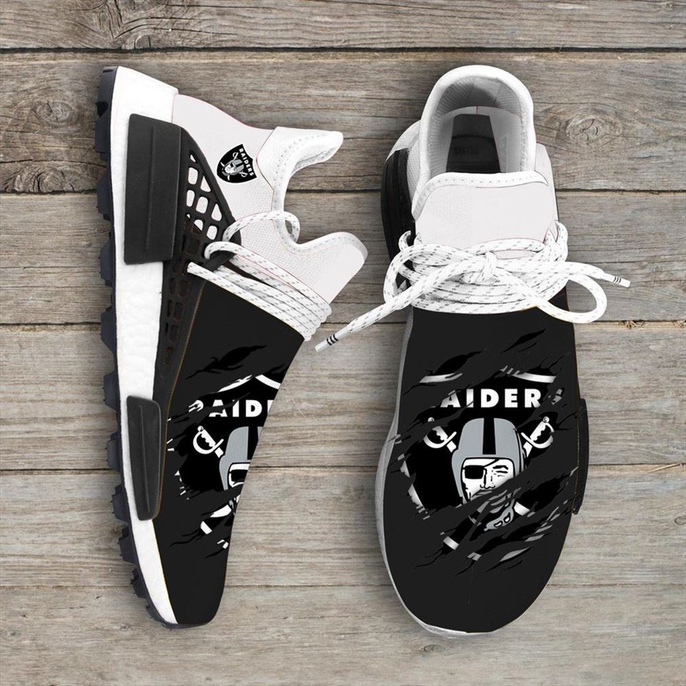 Oakland Raiders Nfl Sport Teams Nmd Human Race Sneakers Sport Shoes Running Shoes