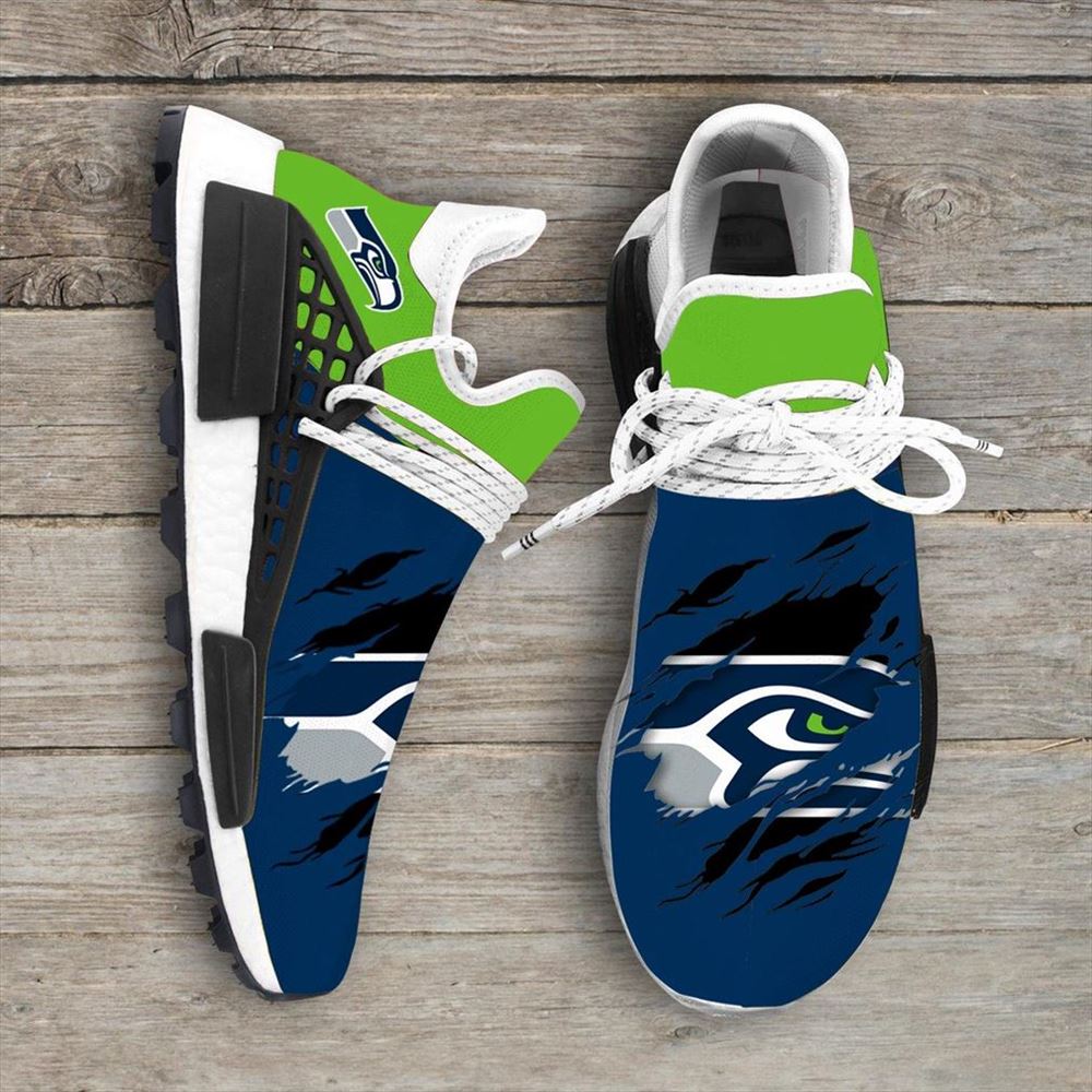 Seattle Seahawks Nfl Sport Teams Nmd Human Race Sneakers Sport Shoes Running Shoes Vip