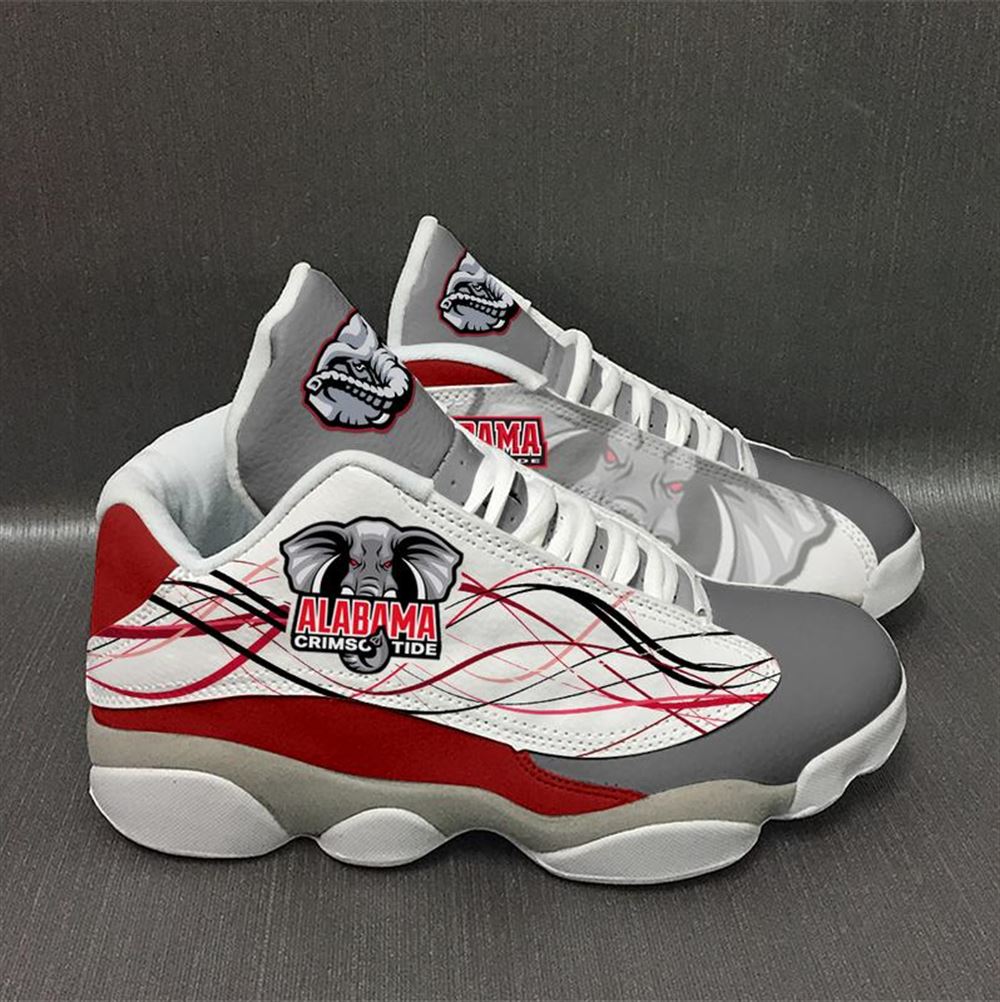 Alabama Crimson Tide 2 Form Air Jordan 13 Sneakers Shoes Plus Size